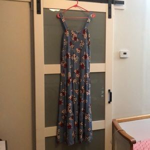 Loft Blue Floral Maxi Dress